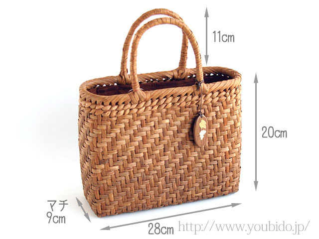 山葡萄バッグ(小/削皮)内布/かぶせ付