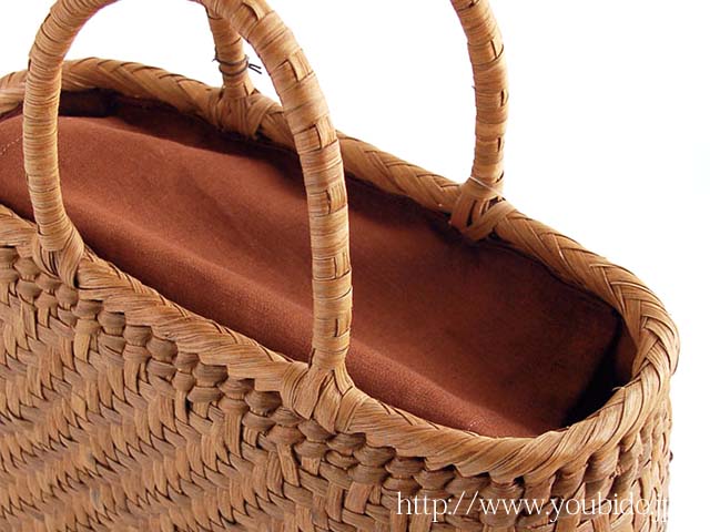 山葡萄バッグ/削皮 内布/かぶせ付き